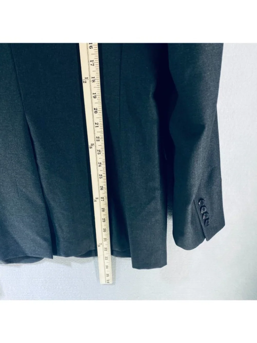 Hickey Freeman x Loro Piana Blazer Mens 42L Gray Wool Sport Coat Jacket Wedding